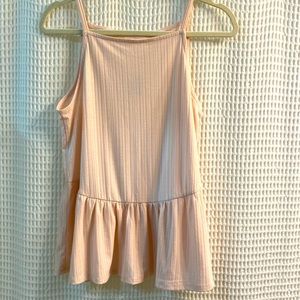 2/$15 NWT Maurice’s Pink Peplum Sleeveless Top -  Size Medium